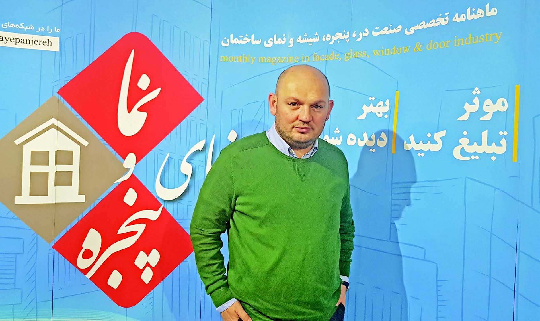 حضور کان کوتلو (KAAN KUTLU) رئیس هیأت مدیره انجمن در و پنجره ترکیه در ایران